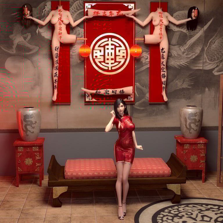 [中文][新漫][3D]红包+新春对联[死体] 