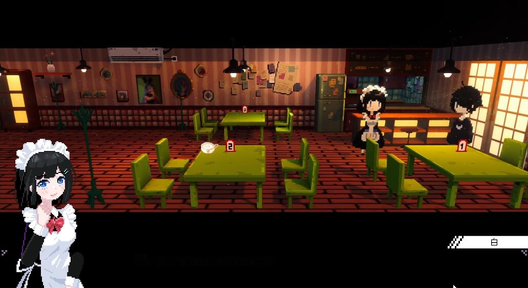 [电脑]【日式ADV/中文/像素风】《芙哇芙哇女仆咖啡厅 Maid Cafe on Electric Street》TENKOE官方中文安装版【2.6G/CV】