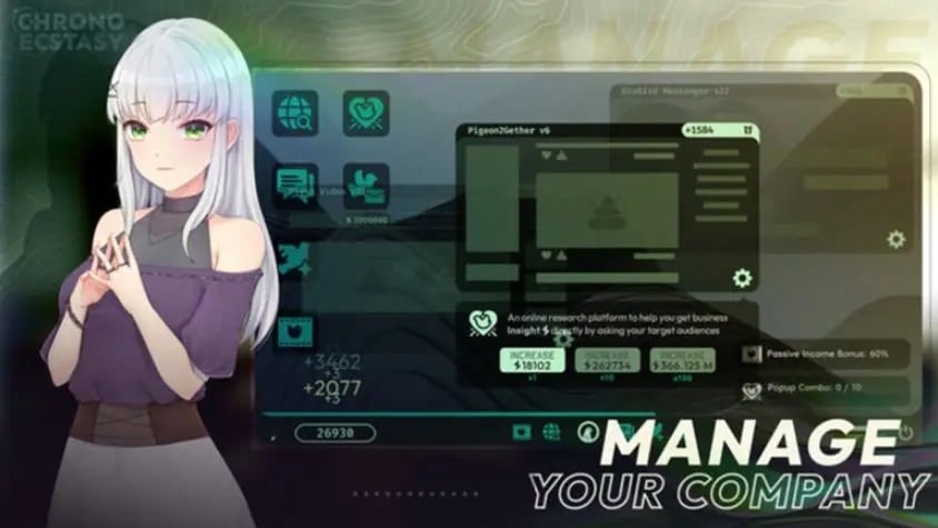 【PC/安卓/机翻/沙盒/SLG游戏/3.20G】 时间狂喜 时间停止 （Chrono Ecstasy） Ver0.3.4 机翻步兵版+PC+安卓+沙盒SLG游戏+3.20G