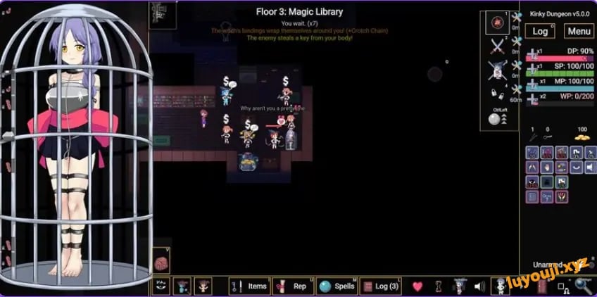 【PC/官中/沙盒/SLG游戏/640M】 地牢 （Kinky Dungeon） Ver5.4.78 官方中文版+沙盒SLG游戏+640M