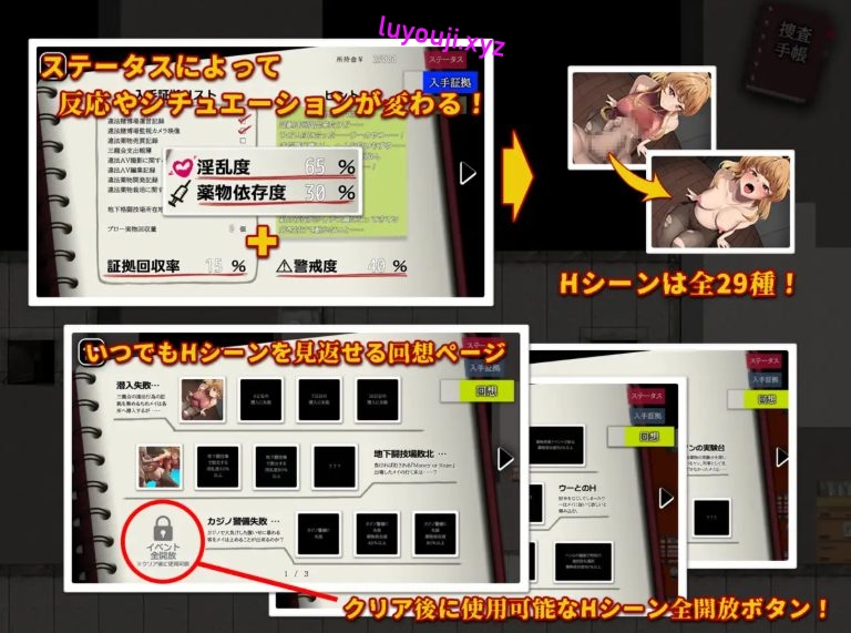 【PC/AI汉化/日式/RPG游戏/1.30G】 特别对策4班香格里·梅的潜入搜查 ～查处违法药品～ AI汉化版+全回想存档+日式RPG游戏+1.30G