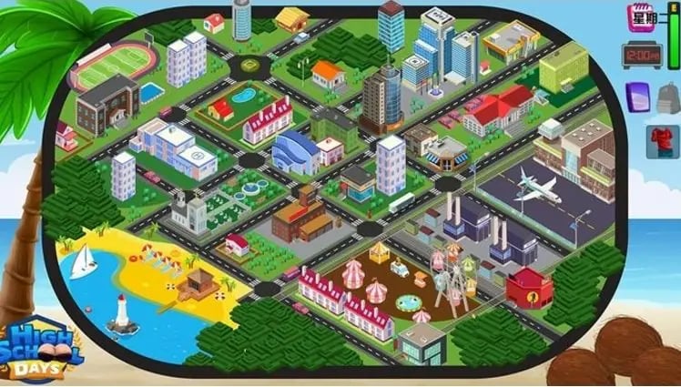 【PC/安卓/汉化/手绘/2D/沙盒/SLG游戏/4.65G】高中时代(High School Days) Ver0.25.0 汉化版 PC+安卓+手绘2D沙盒SLG游戏+4.65G