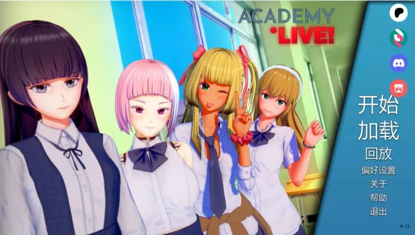 【PC/安卓/AI汉化/日系/3D/SLG游戏/5.70G】学院：直播！(Academy: Live!) Ver0.11 EA AI汉化版 PC+安卓+日系3D SLG+5.70G-中文绅士游戏下载,黄游,色情手机游戏啊,绅士漫画,里番