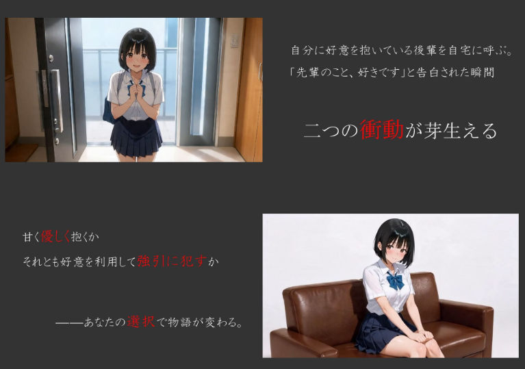 【PC/AI汉化/日式/SLG游戏/1.80G】我把喜欢我的后辈叫到家里 （俺のことが好きな後輩を自宅に呼んで犯してみた） AI汉化版+日式SLG游戏+1.80G