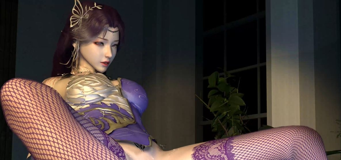 [3D同人/全动态/VAM][115313wang] 国漫女神骑乘合集 蕾丝网袜大长腿 [2.4G]