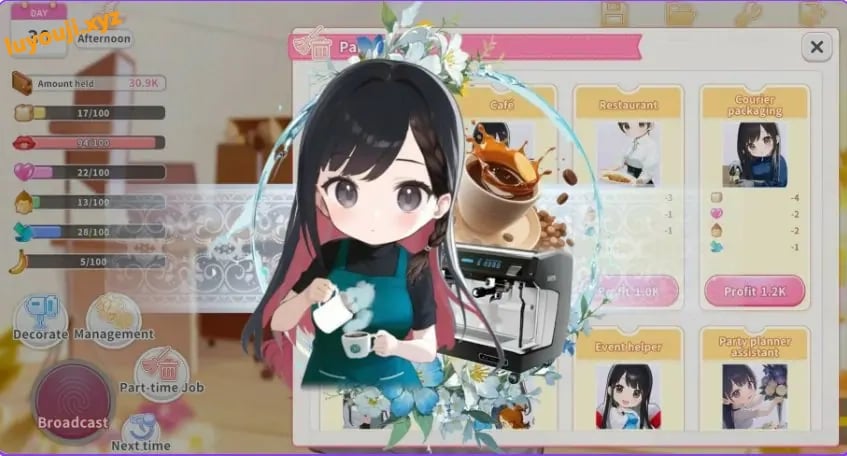【PC/官中/养成互动/SLG游戏/700M】 直播开始!VTuber出道指南(Streaming ON! VTuber Training)Ver1.0.2 官中步兵版+养成互动SLG游戏+700M