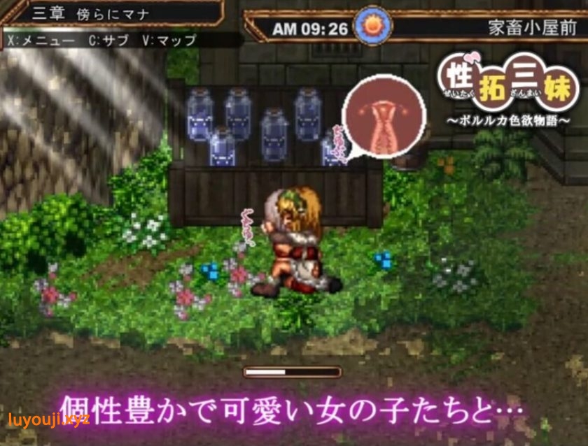 【PC/AI汉化/探索/RPG游戏/670M】 性拓三妹~波尔鲁卡色欲物语~ （性拓三妹～ポルルカ色欲物語～） Ver1.1 AI汉化版+探索RPG游戏+670M