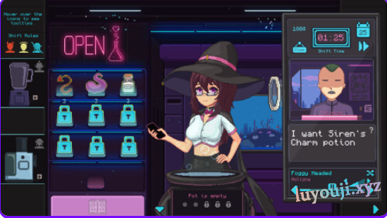 【PC/官中/冒险/SLG游戏/750M】 兼职女巫 （Part-Time Witch） 官中步兵版+冒险SLG游戏+750M