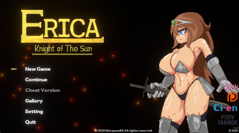 【PC/生肉/动作/ACT游戏/3.40G】 艾莉卡：太阳骑士 （Erica: Knight of the Sun） Ver0.2.0 生肉步兵版+动作ACT游戏+3.40G-中文绅士游戏下载,黄游,色情手啊机游戏,绅士漫画,里番