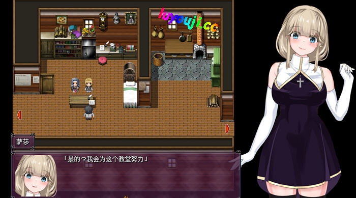 圣女萨莎与朱红魔石 v1.0.3 AI汉化版 回合制RPG游戏+cv 1.4G