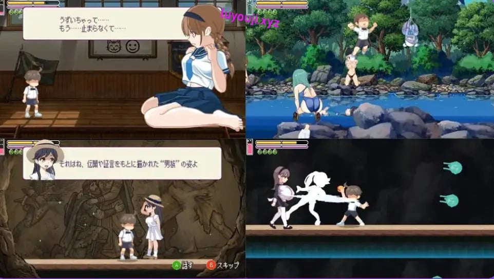 【PC/AI汉化/冒险/ACT游戏/3.50G】 魅惑♡超情村 （ゆうわく♡ドスケベ村） 内嵌AI汉化版+自带全回想+冒险ACT游戏+3.50G